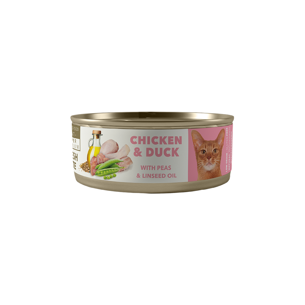 AMITY CHICKEN AND DUCK ADULT CAT WET FOOD 80 GR
