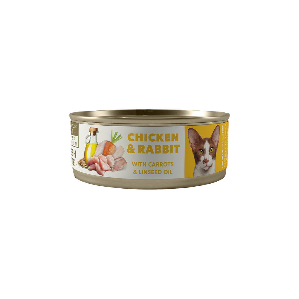 AMITY CHICKEN AND RABBIT ADULT CAT WET FOOD 80 GR