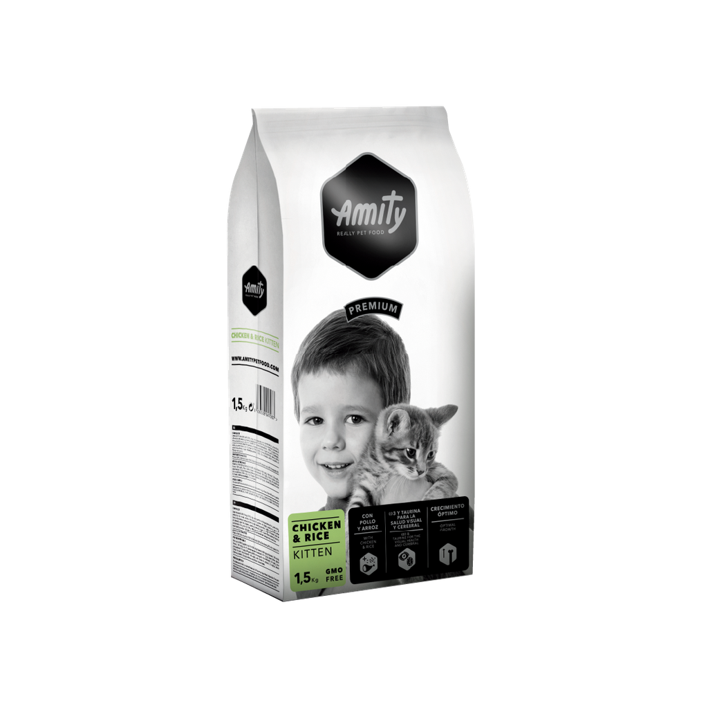 AMITY PREMIUM CHICKEN & RICE KITTEN 1.5 KG
