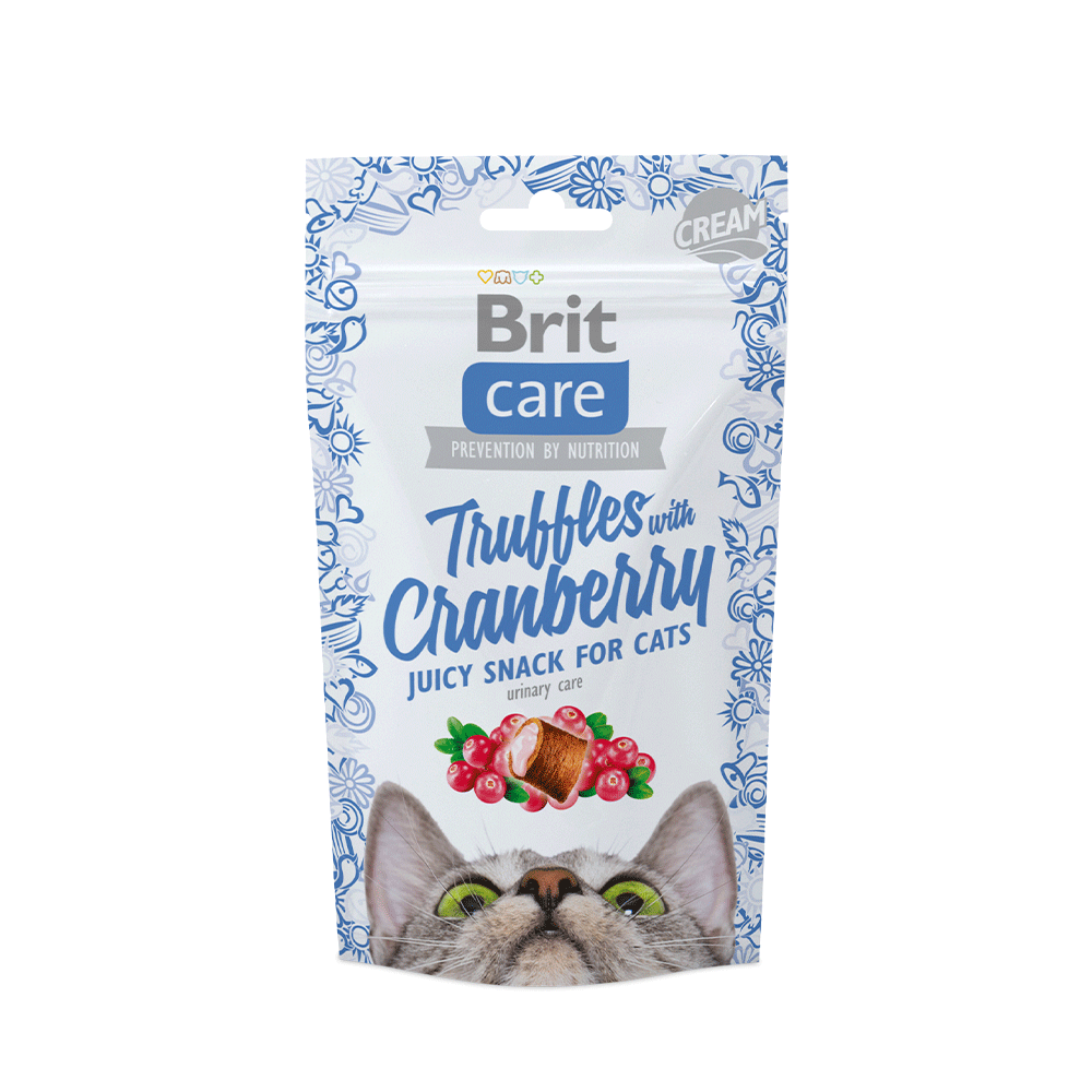 BRIT CARE CAT SNACK TRUFFLES CRANBERRY 50 GR