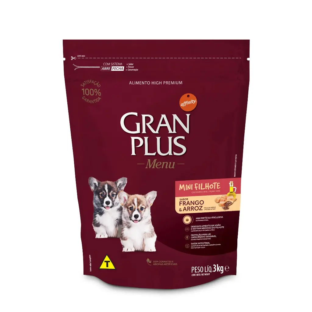 GRAN PLUS PERRO CACHORRO MINI POLLO & ARROZ X 3 KG