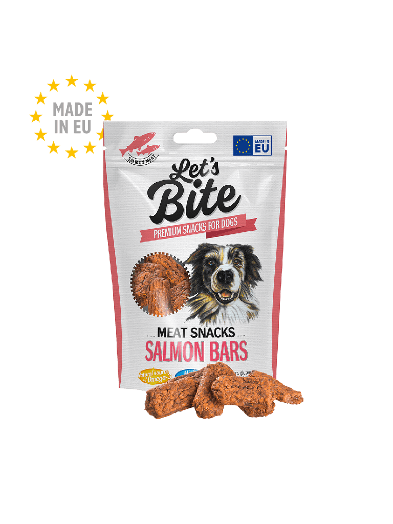 BRIT LETS BITE MEAT SNACKS SALMON BARS