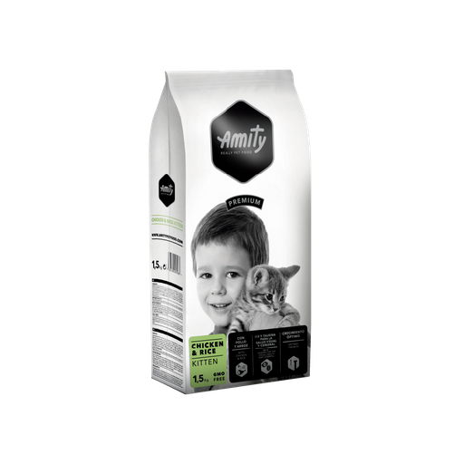 AMITY PREMIUM CHICKEN & RICE KITTEN 1.5 KG