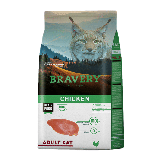 BRAVERY CHICKEN ADULT CAT 2 KG