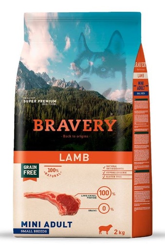 BRAVERY LAMB MINI ADULT SMALL BREEDS 7 KG