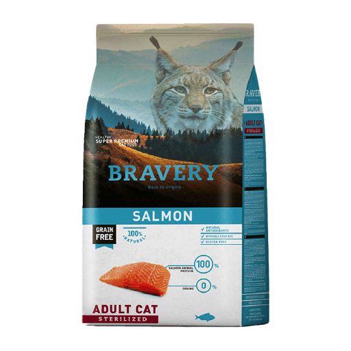 BRAVERY SALMON ADULT CAT STERILIZED 7 KG