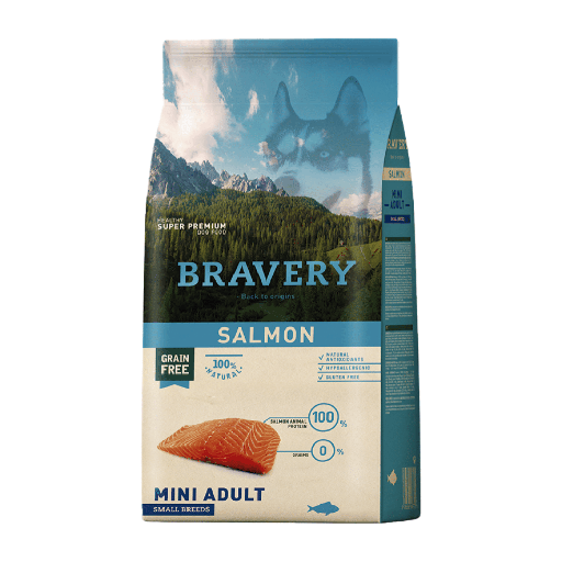 BRAVERY SALMON MINI ADULT SMALL BREEDS 2 KG