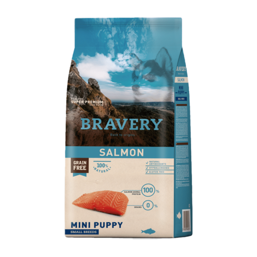 BRAVERY SALMON MINI PUPPY SMALL BREEDS 2 KG