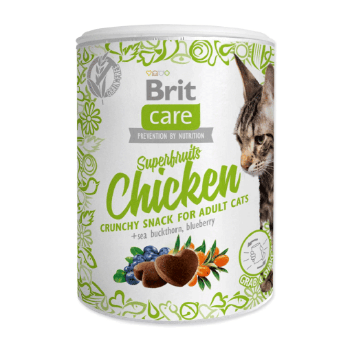 BRIT CARE CAT SNACK SUPERFRUITS CHICKEN 100 GR