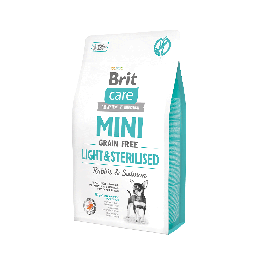 BRIT CARE MINI GF LIGHT & STERILISED 2 KG