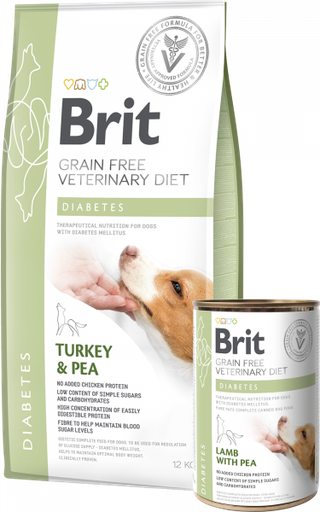 BRIT GF VET DIETS CAN DOG DIABETES 400 G