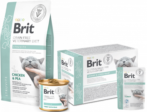 BRIT GF VET DIETS CAT STRUVITE  400 G