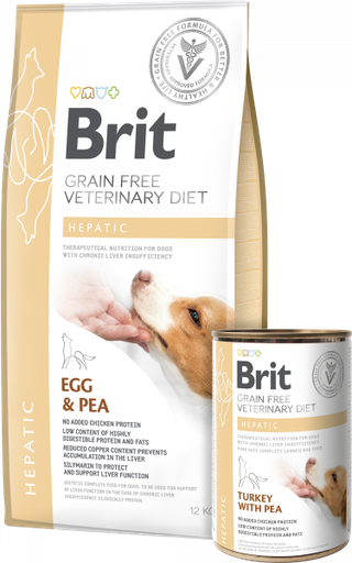 BRIT GF VET DIETS DOG CAN HEPATIC 400 GR