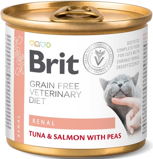 BRIT GFREE VET DIETS CAT CAN RENAL 200 GR