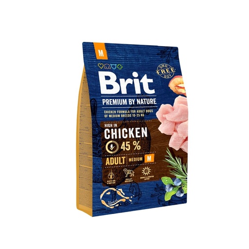 BRIT PREMIUM BY NATURE ADULT MEDIUM 3 KG