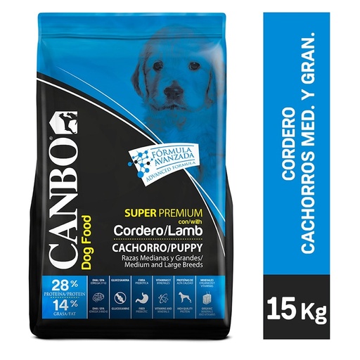 CANBO CACHORRO CORDERO RAZA MEDIANA Y GRANDE 15 Kg