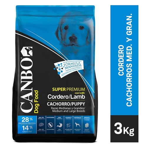 CANBO CACHORRO CORDERO RAZA MEDIANA Y GRANDE 3 KG