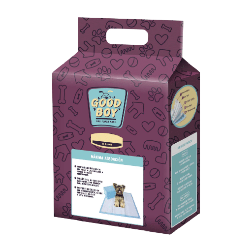 GOOD BOY, PAÑOS DE ENTRENAMIENTO PARA PERROS X BOLSA DE 12 UNIDADES