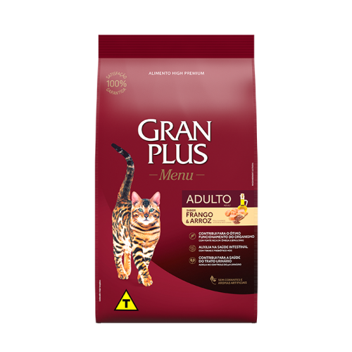 GRAN PLUS GATO ADULTO FRANGO & ARROZ X 3 KG