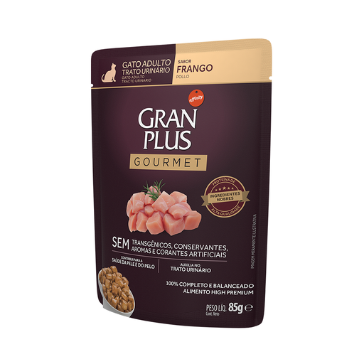 GRAN PLUS, SACHET GATO ADULTO TRACTO URINARIO POLLO X 85 GR