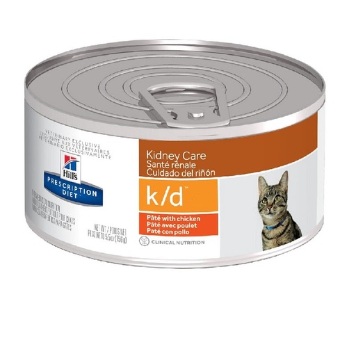 HILLS PD FELINE K/D  5.5 OZ (LATA 156 GR)