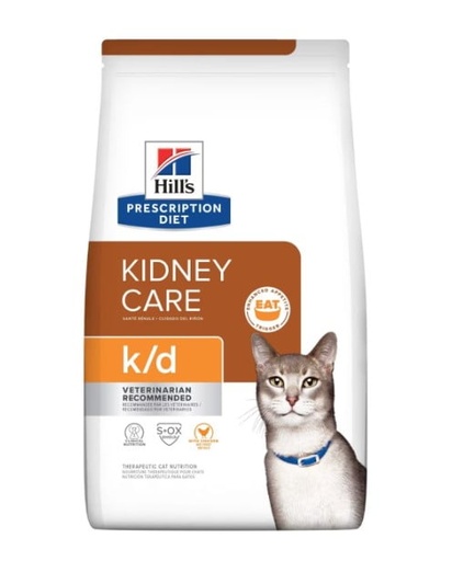 HILLS PD FELINE K/D DRY 4 LB (1.8 K)