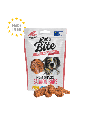 BRIT LETS BITE MEAT SNACKS SALMON BARS