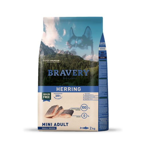 BRAVERY HERRING MINI ADULT SMALL BREEDS 2 KG