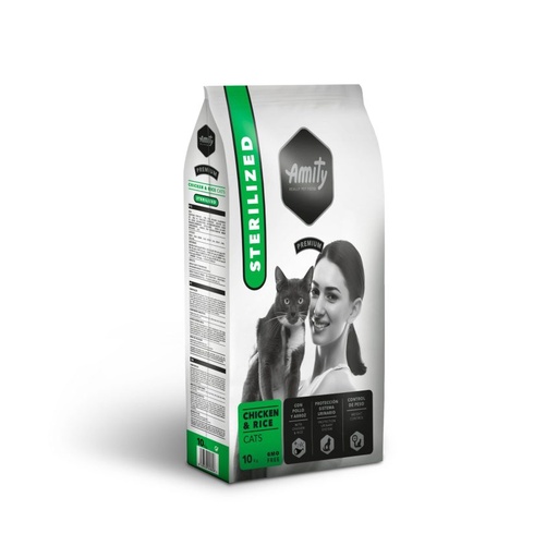 AMITY PREMIUM CATS CHICKEN 6 RICE STERILIZED 10 KG