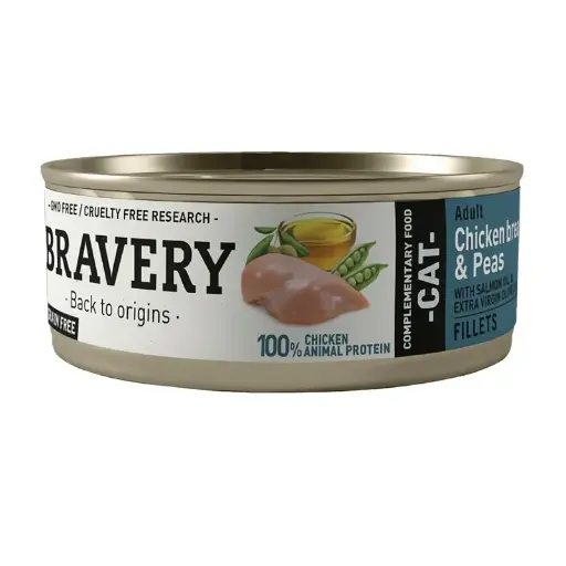 BRAVERY CHICKEN AND PEAS CAT WET FOOD 70 GR 