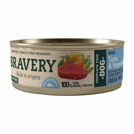 BRAVERY DOG WET FOOD ATUN & VEGETABLES 80GR 